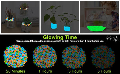Glow in the Dark Decorative Pebbles