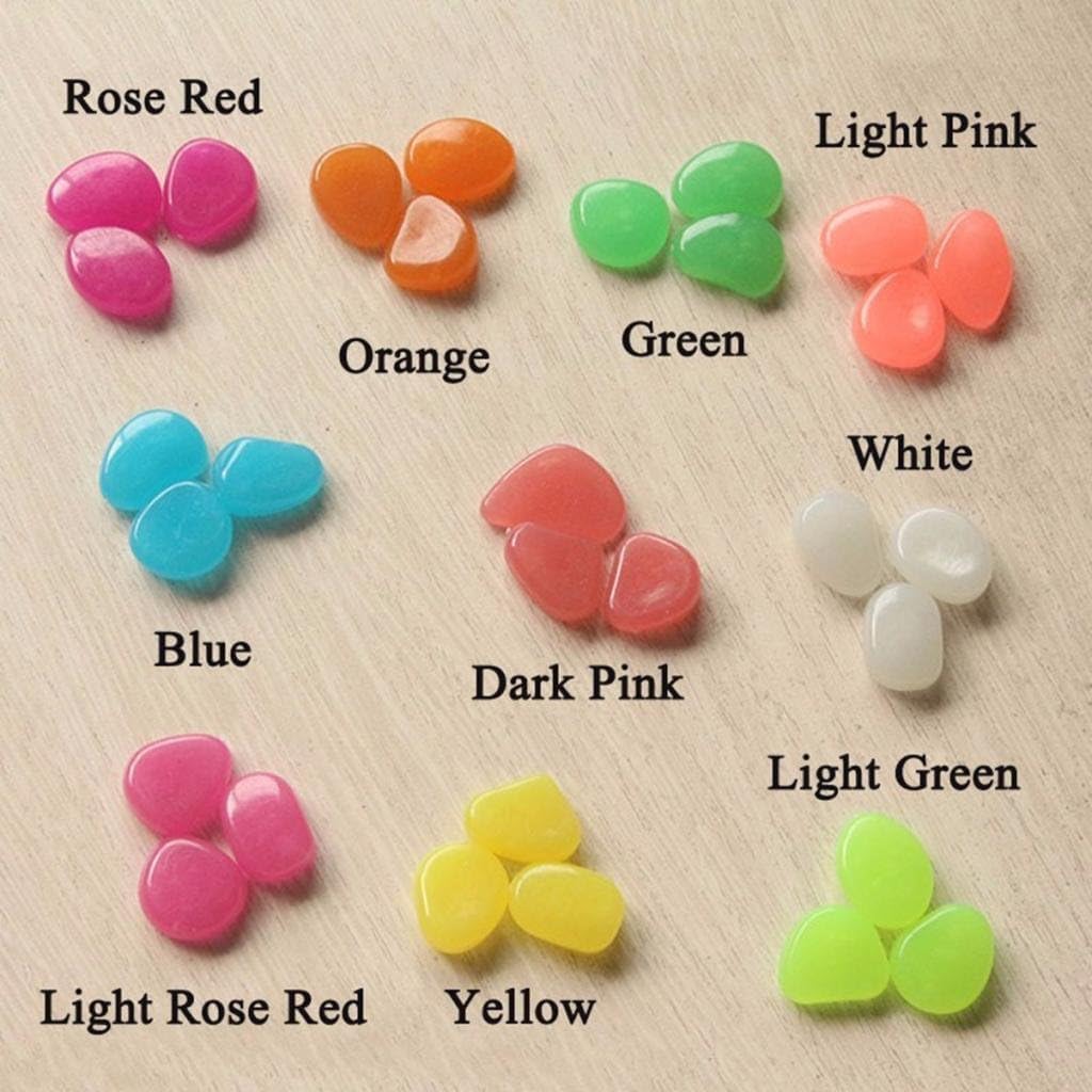 Glow in the Dark Decorative Pebbles